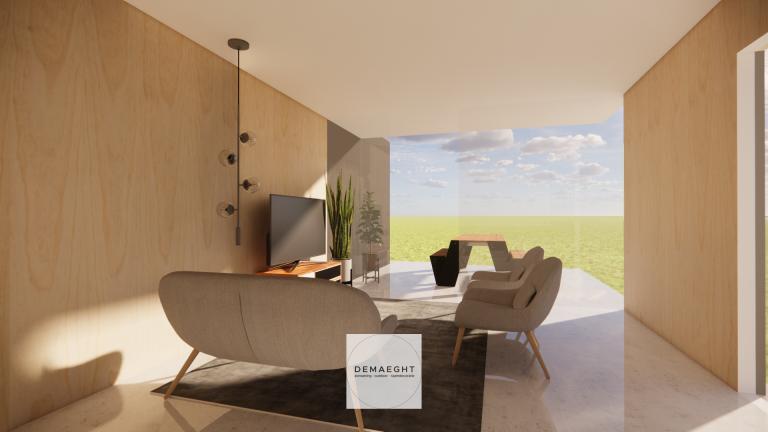 Demaeght zonwering plaatst uw houten buitengebouw of tuinkamer met de houten constructies van Carpentier hardwood en livinlodge. Een ruimte volledig op maat voor uw tuin. Een architecturaal design met een modern en strak karakter.