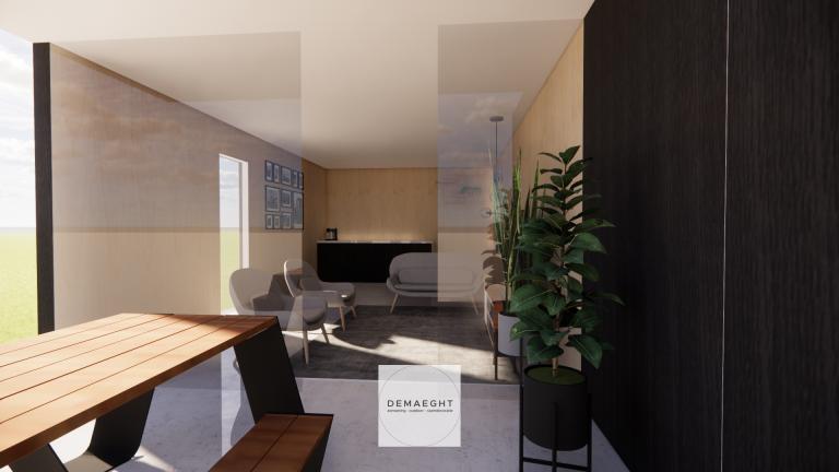 Demaeght zonwering plaatst uw houten buitengebouw of tuinkamer met de houten constructies van Carpentier hardwood en livinlodge. Een ruimte volledig op maat voor uw tuin. Een architecturaal design met een modern en strak karakter.